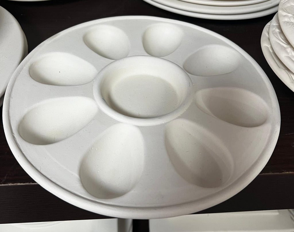 P114 CERAMIC BLANK - EGG PLATE