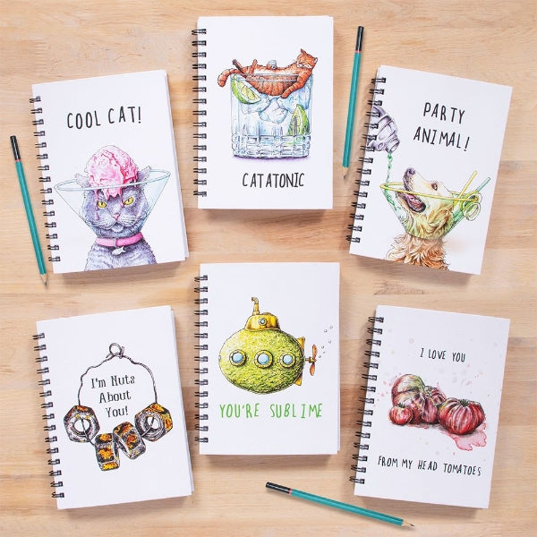 Hardback A5 Spiral Notebook, lined