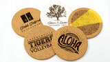 Laser engraved Cork coaster - customisable