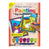 Paint by numbers Kids - dinosaurs & volcano