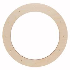 flat wooden wreath frames