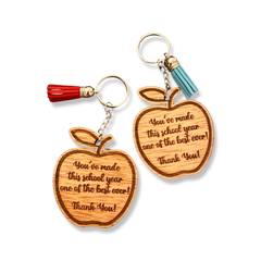 Teacher gift - Apple keychain