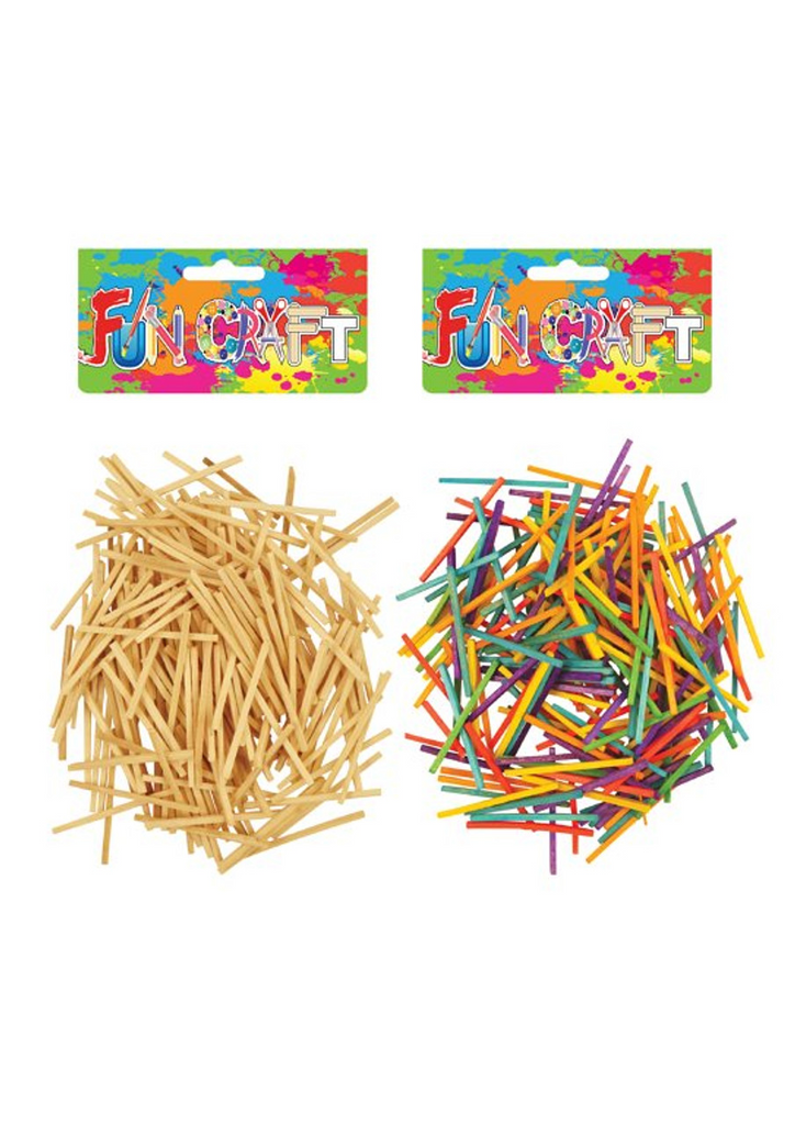 coloured matchsticks
