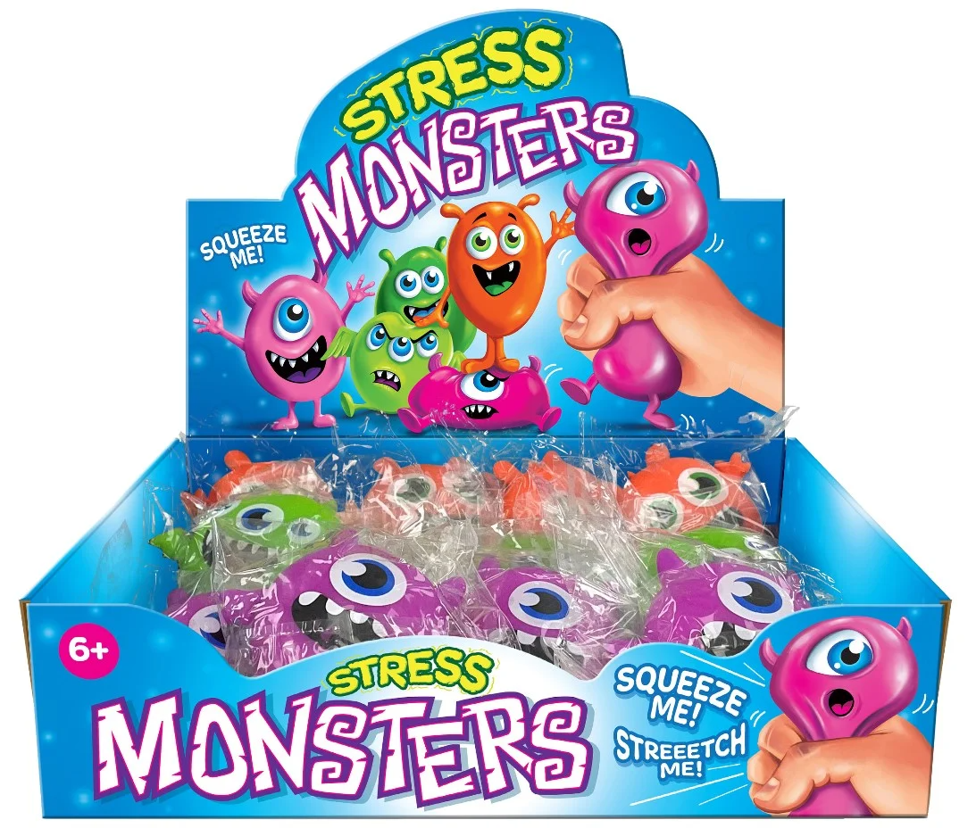 Stress Monster 3 Assorted Colours
