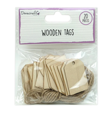 dovecraft wooden tags x 20