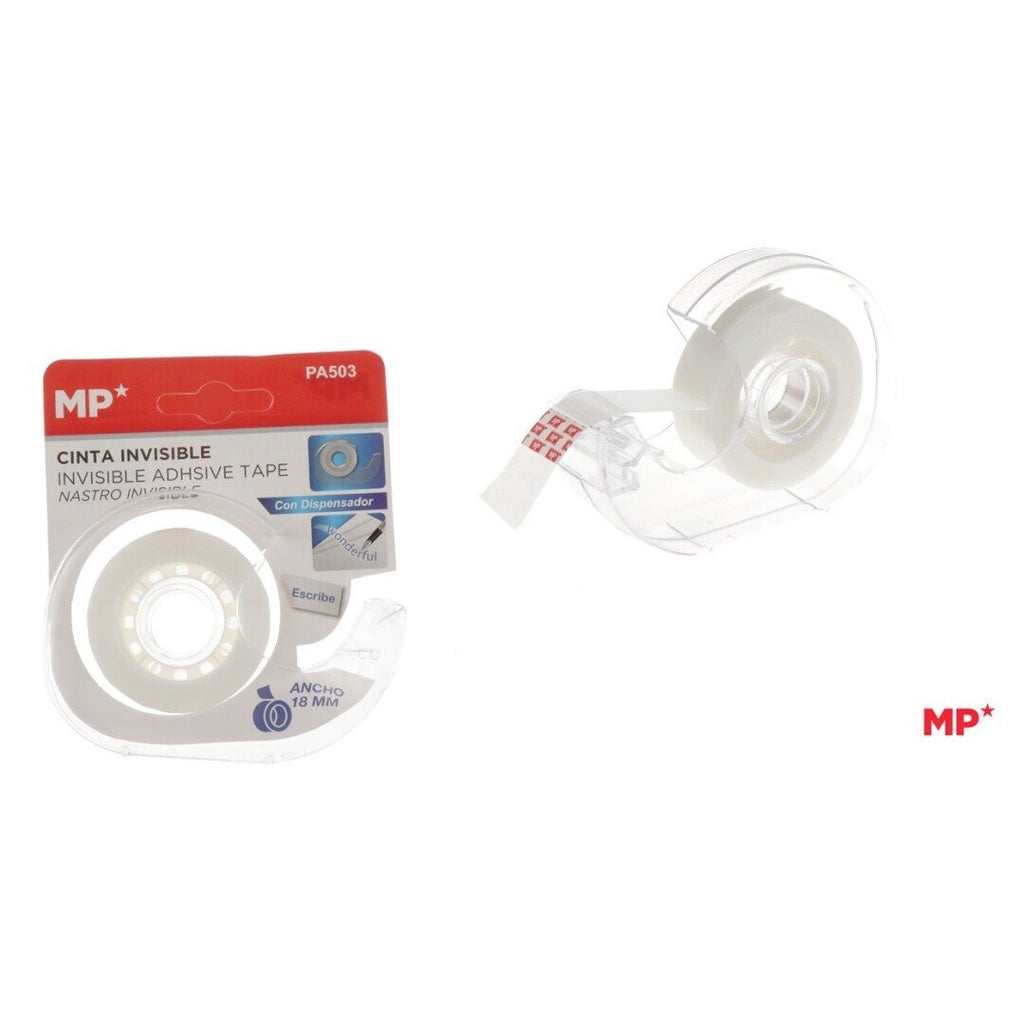 Invisible tape with dispenser