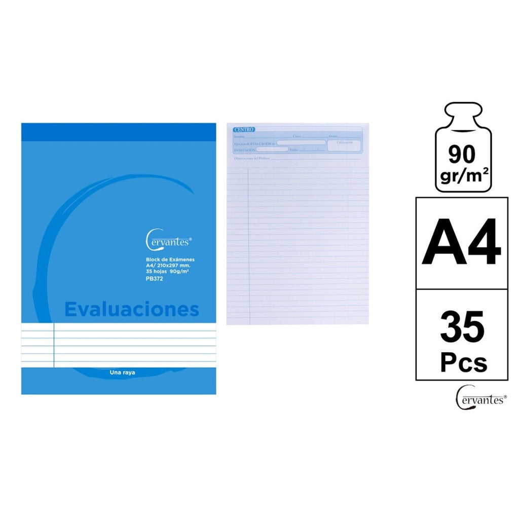 A4 Ruled 'Evaluation' Pad