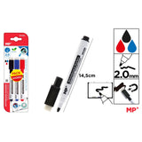 Whiteboard Markers with eraser (dry wipe) - 3pcs