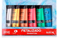 pp184 Artix metallic acrylic set - 6x35ml