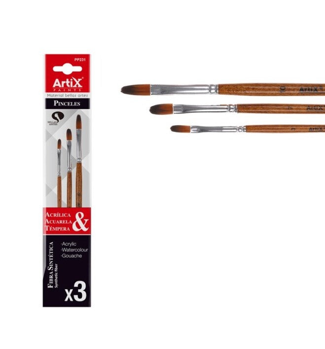 Artix Brushes round - 3pcs pp231