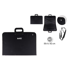 A2 Black Portfolio Case