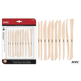 Artix Mini Wooden Clay Modelling Tools - 10pcs