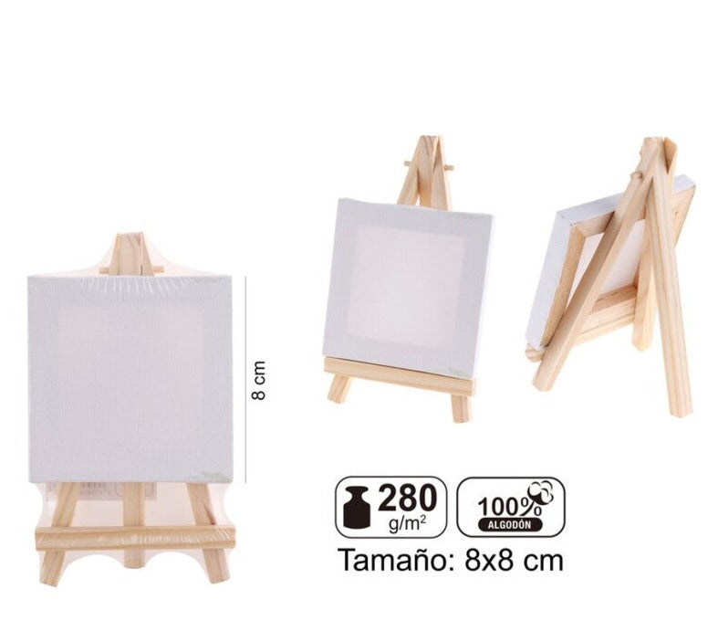Mini Easel with 8x8cm canvas
