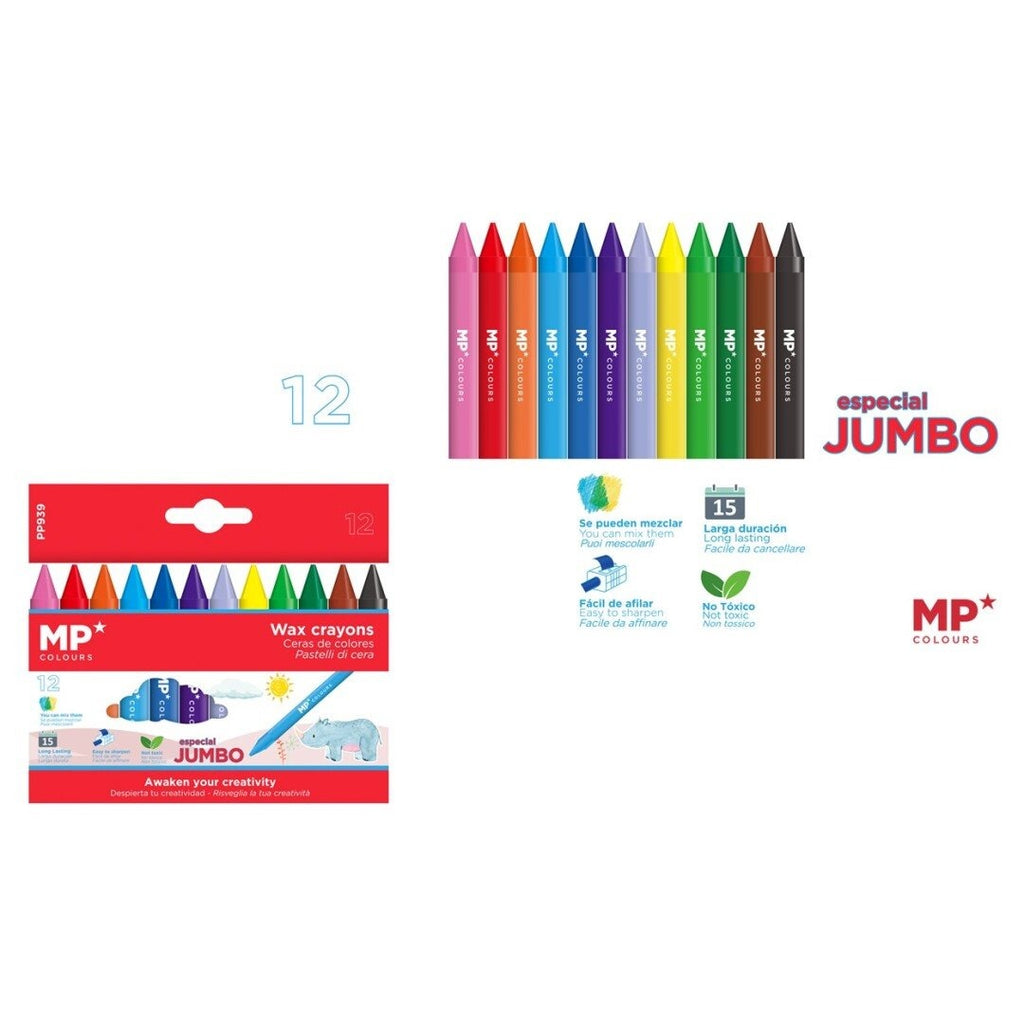 Artix Jumbo wax crayons - 12 pcs