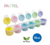 ArtixPastel Tempera Paint Pots - 6pcs