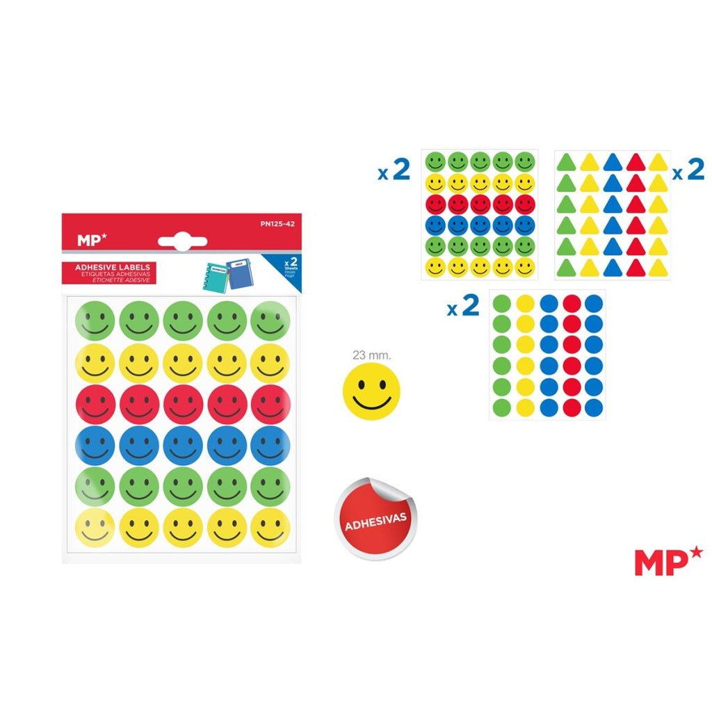 Mp Stickers - faces, circles, triangles