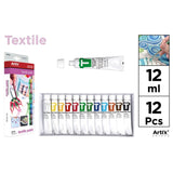 Textile Paints 12x 12ml