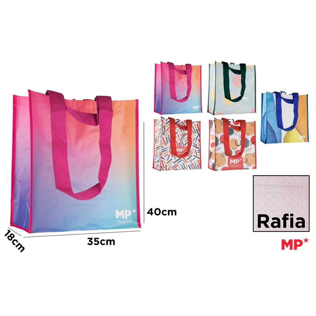 Reusable rafia shopping bag