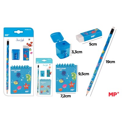 kid's writing set - Under the sea