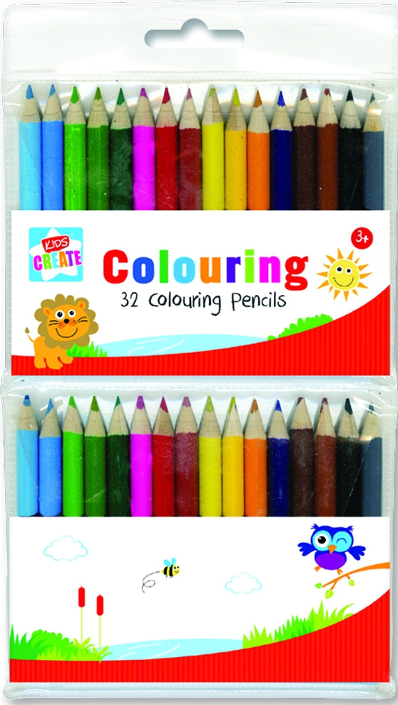 Mini colouring pencils 32