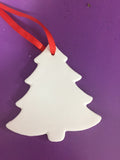 Ceramic XMAS flat HANGING