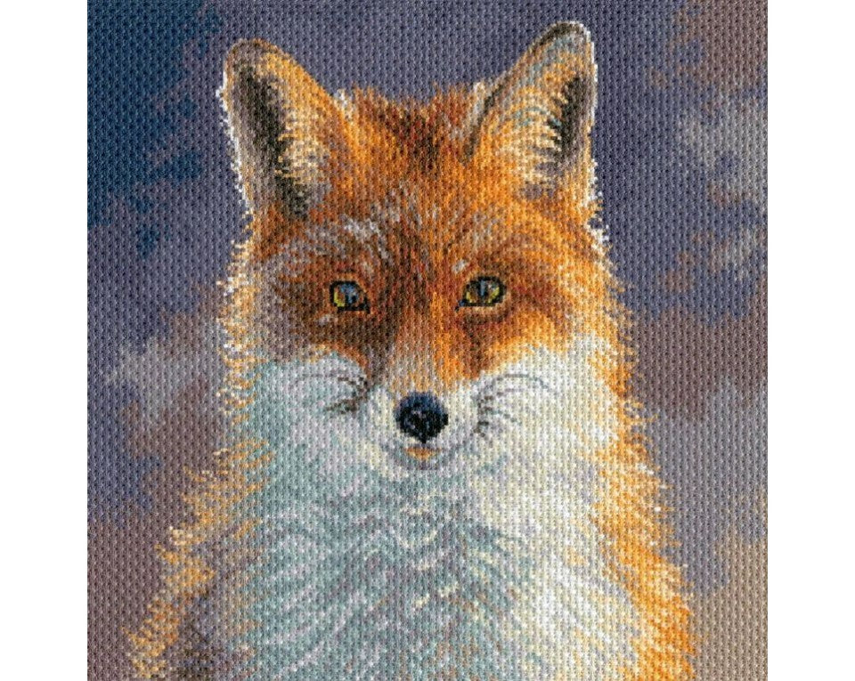 Printed cross stitch aida - Foxy