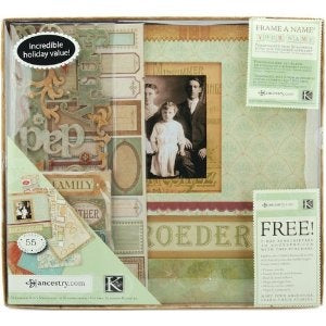 Ancestry personalised scrapbooking kit