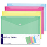 A4 plastic folders - 4pcs