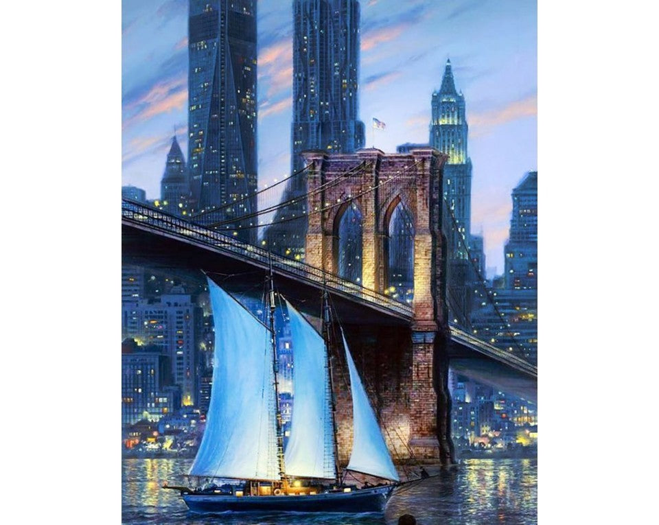 Diamond Art - Big City Bridge