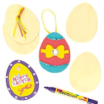 Hanging Easter Egg Wooden Decorations