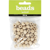 wooden unvarnished beads