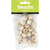 wooden unvarnished beads