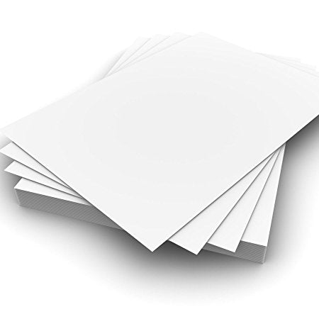 White A2 Card - Single Sheet