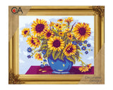 Printed tapestry kit . 30cm x 22cm sunflowers