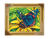 Printed tapestry kit . 30cm x 22cm butterfly