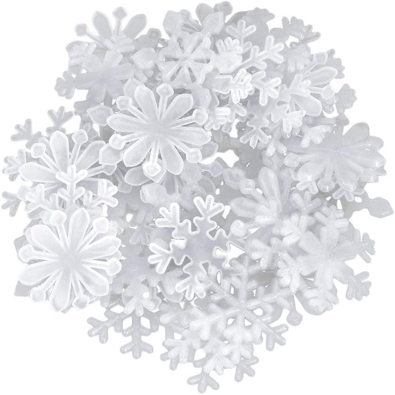 Plastic Glow in the dark snowflakes