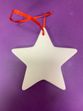 Ceramic XMAS flat HANGING