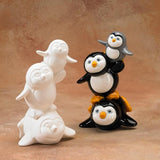 Ceramic Stack of Penguins Bank