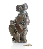 Ceramic Stack of Elephants Bank