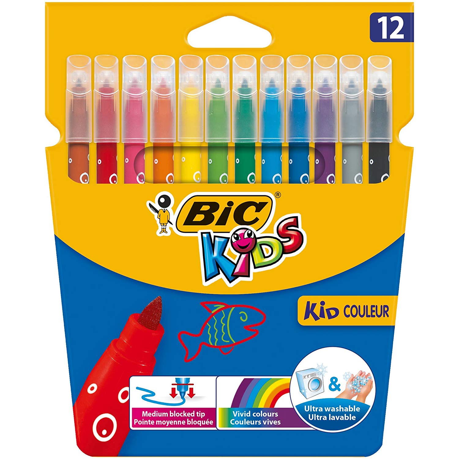 Bic Kids felt tip pens - 12pcs