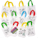 Kids colour in tote bags