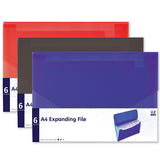 A4 6 pocket expanding file