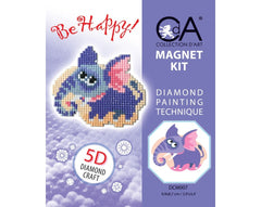 Diamond Art Magnet Kit - Elephant