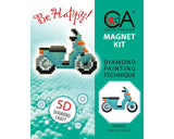 Diamond Art Magnet Kit - Scooter