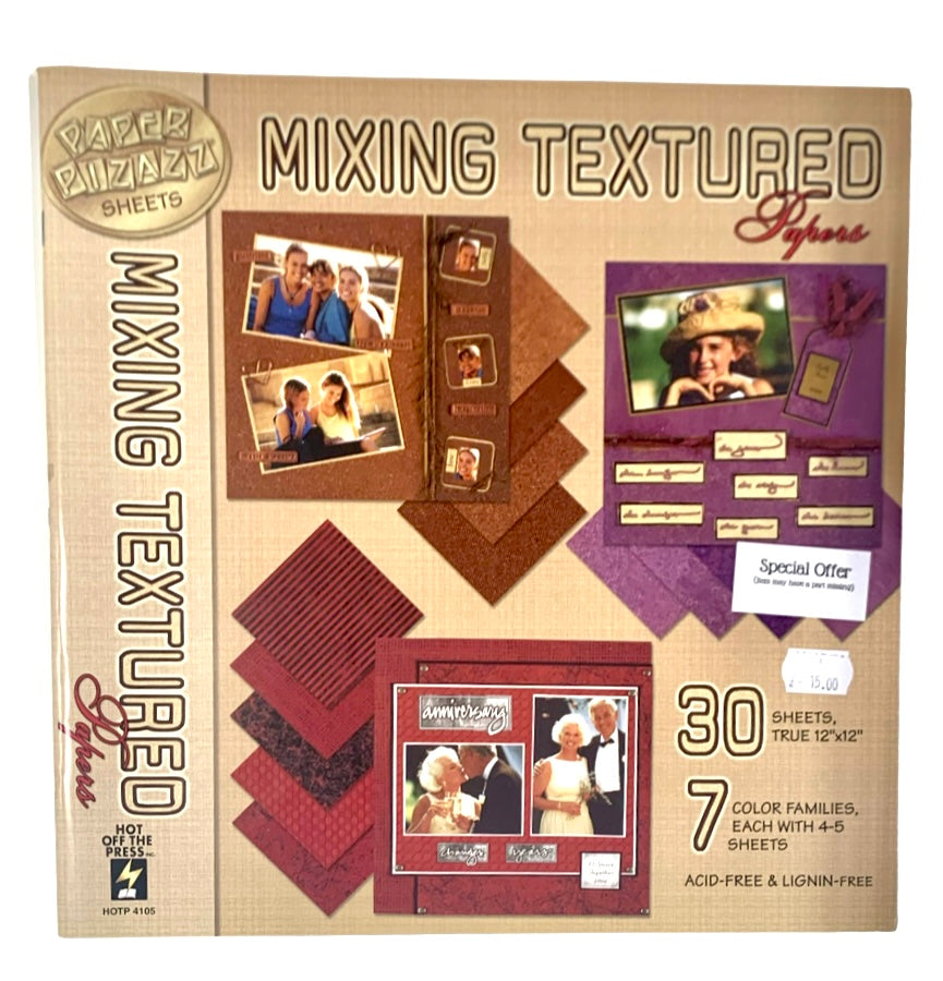 Scrapbooking papers - 'mixing textured'
