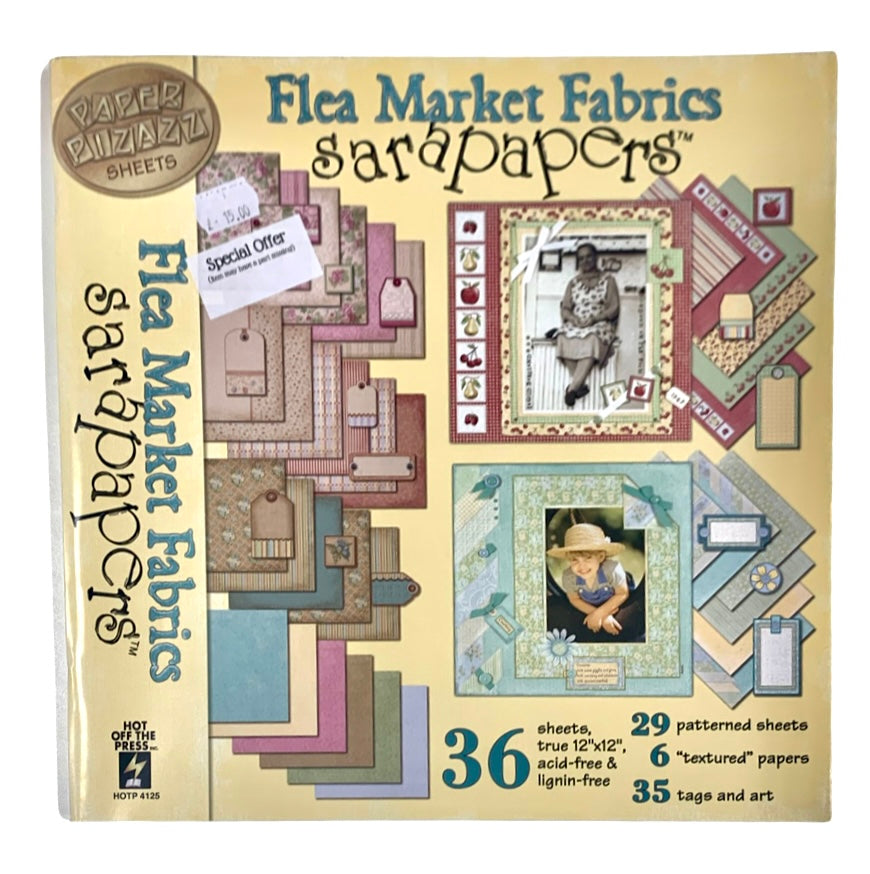 Scrapbooking paper pack - 'flea market fabrics'