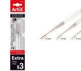 pp250 - Artix Short Fine Brushes - 3pcs