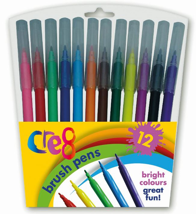 Cre8 Brush pens 12-pcs