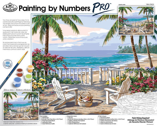 Paint by numbers Pro - Coastal view