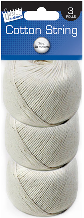 3 rolls of string
